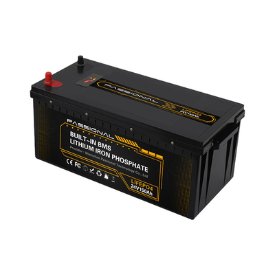 رافعة شوكية كهربائية EV النظام الشمسي تخزين الطاقة حزمة بطارية LFP 24V 150Ah مع BMS
