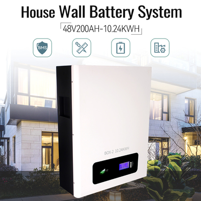 10kwh 48V 200Ah 51.2v LiFePO4 بطارية ليثيوم نوع مثبت على الحائط