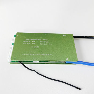 3.7V PCB Li Ion Protection Board BMS 17S 60V 45A منفذ مشترك مع توازن